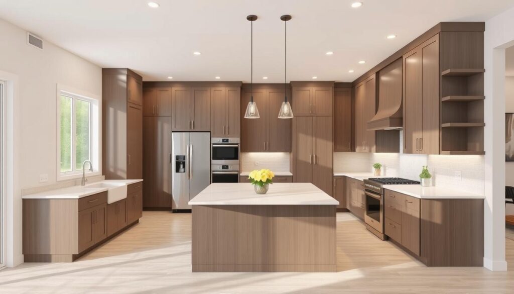 Kitchen design 3D rendering Okemos