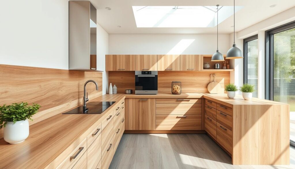 Wooden kitchen countertops