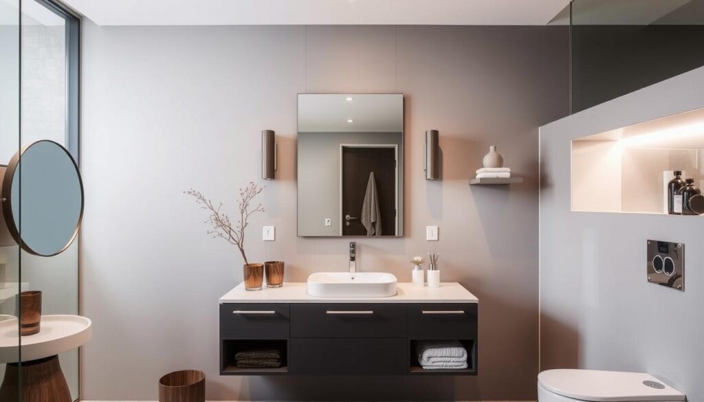 What is the standard height for a bathroom vanity?