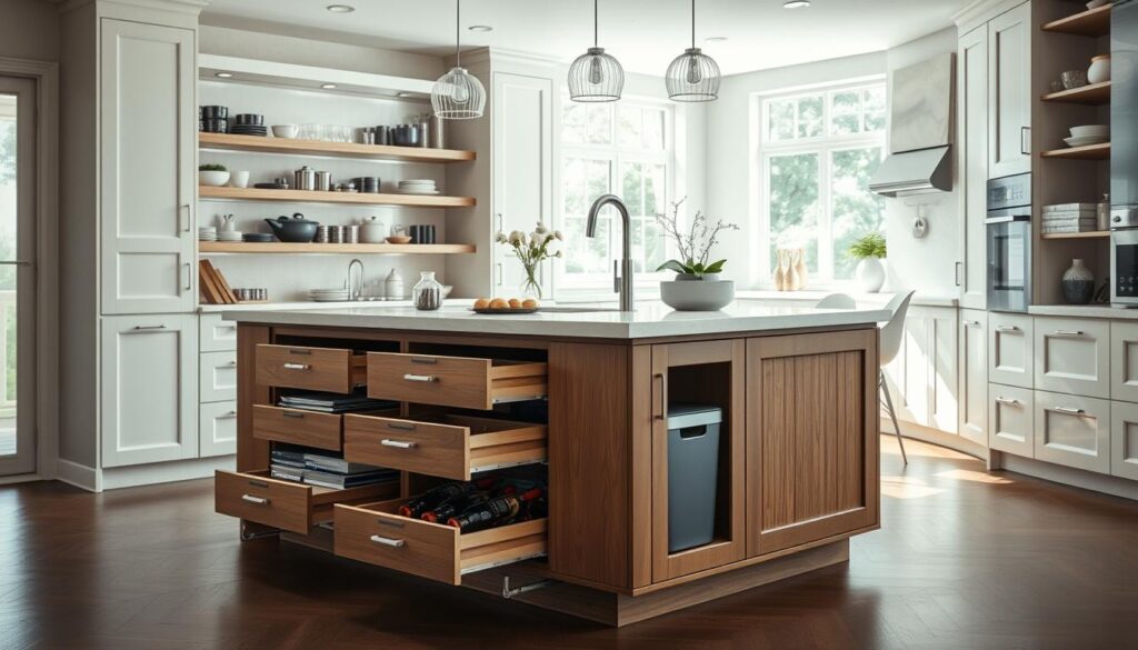 kitchen island storage solutions