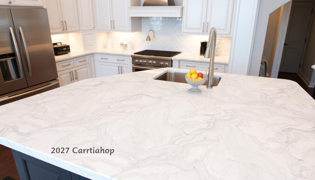 quartz countertop decor