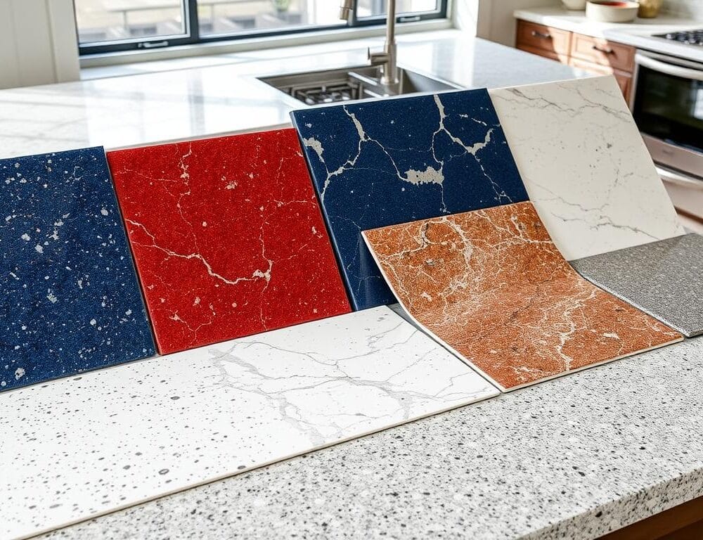 What color options are available for quartz countertops?