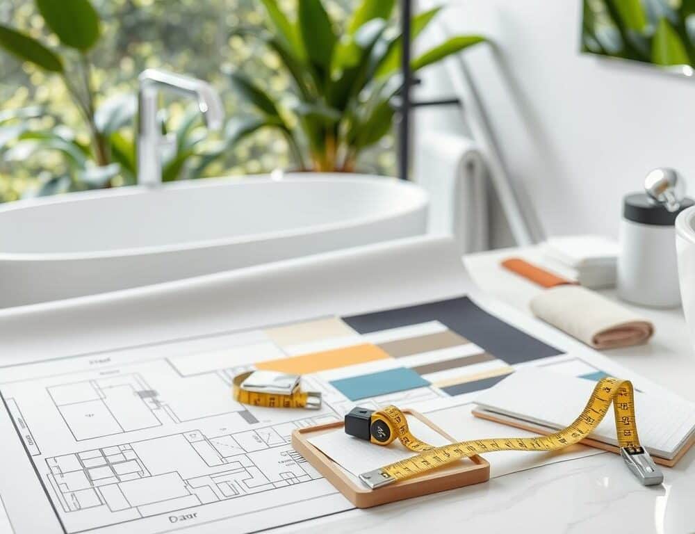 What are the first steps in planning a bathroom remodel?