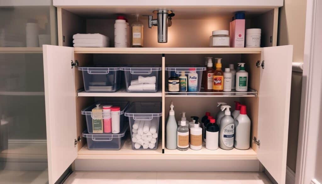 under-sink storage solutions - How Can I Maximize Storage In My Bathroom Vanity?