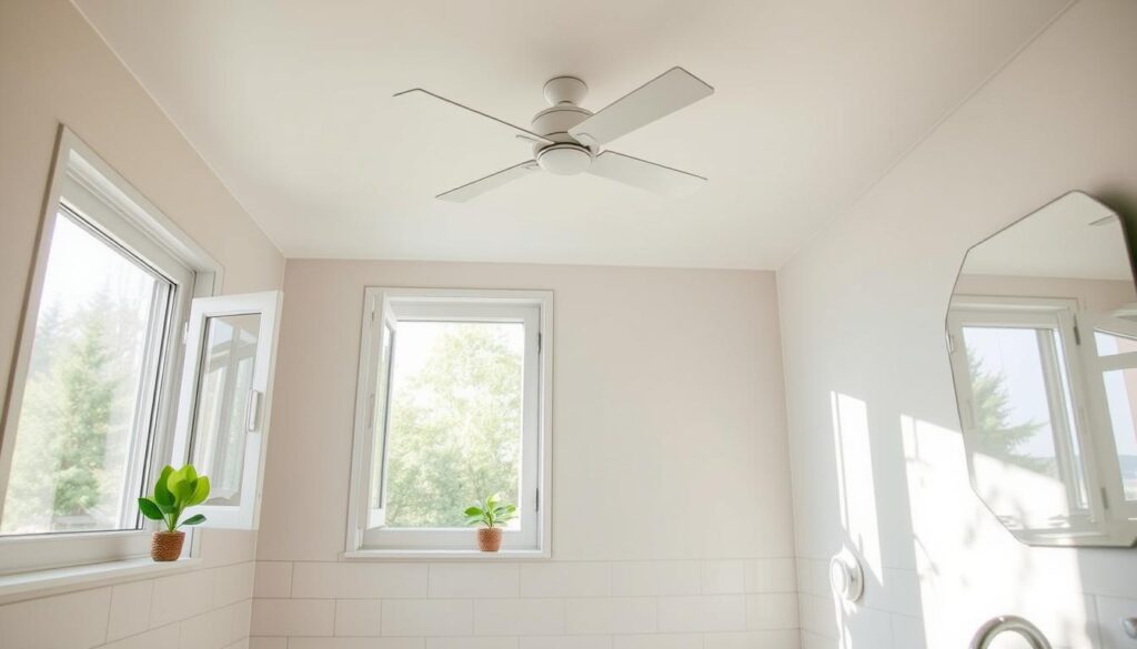 How do I ensure proper ventilation in my bathroom?