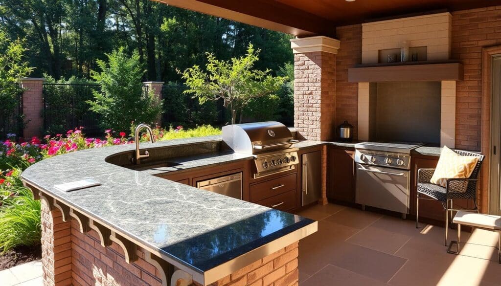 outdoor kitchen countertops - Can Granite Countertops Be Used Outdoors?