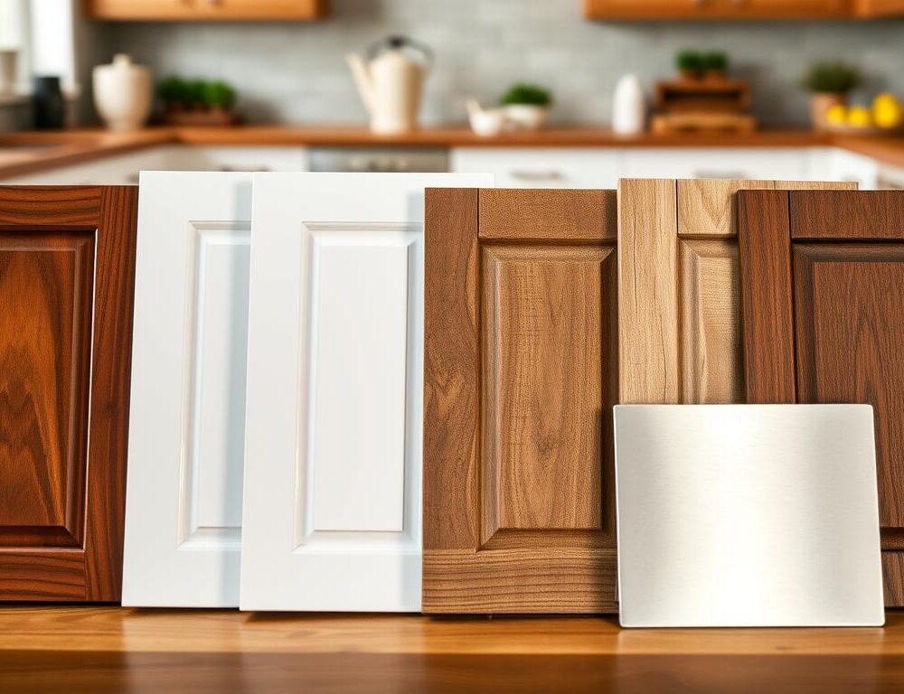 Can I select specific materials and finishes for my custom cabinets?