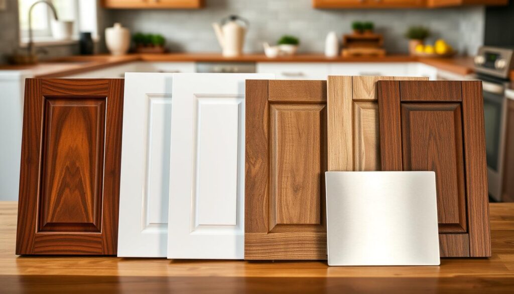 Can I select specific materials and finishes for my custom cabinets?