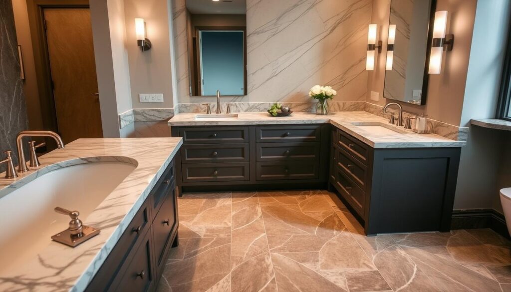 harmonizing with flooring harmonizing with flooring - Can Bathroom Countertops Be Customized For Specific Sizes And Shapes?