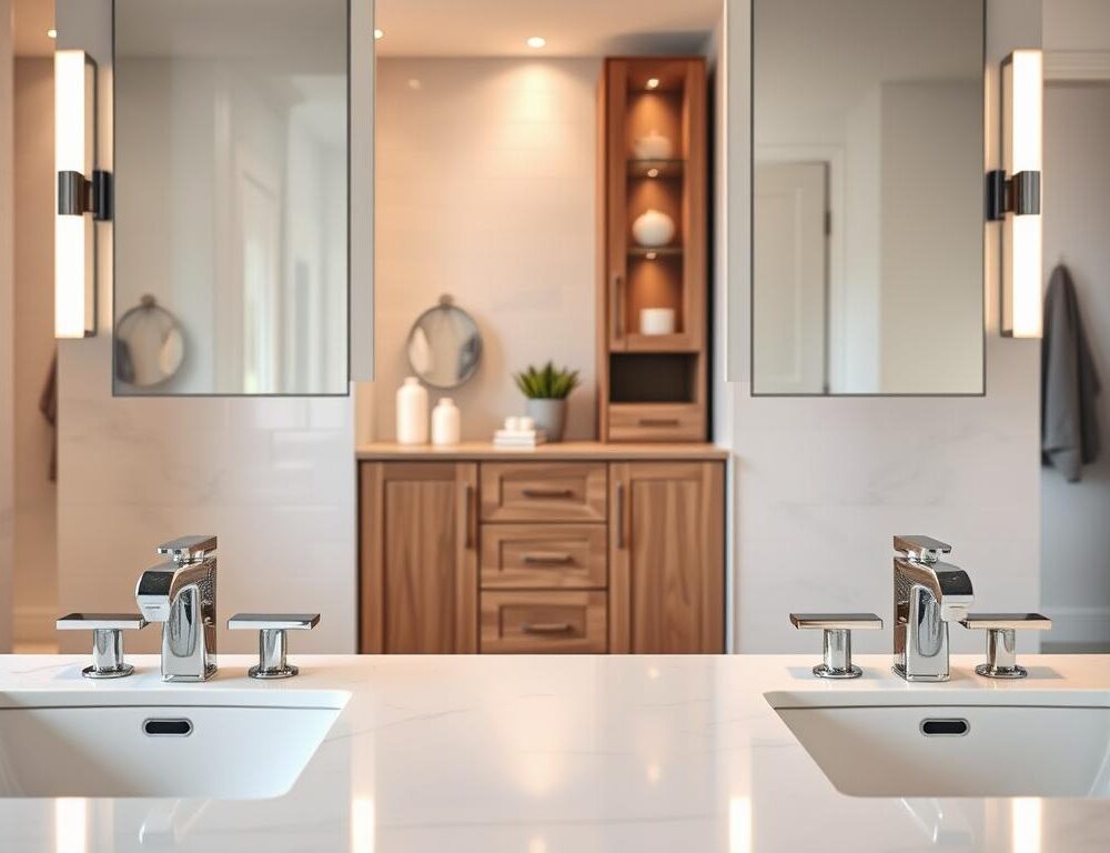 What are the benefits of installing a double sink vanity