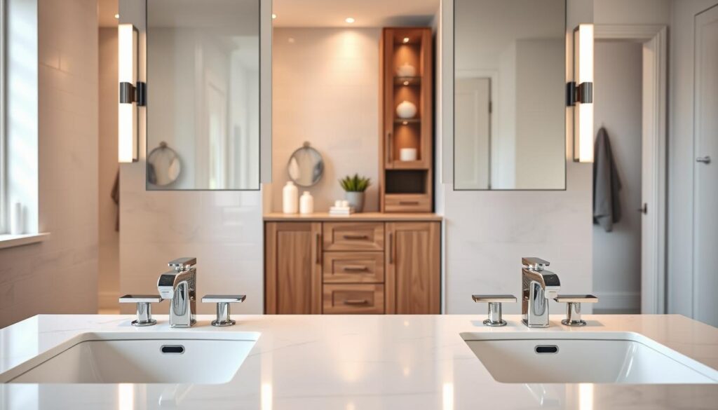 What are the benefits of installing a double sink vanity