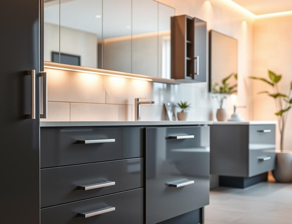 What materials are best for bathroom cabinets to withstand moisture