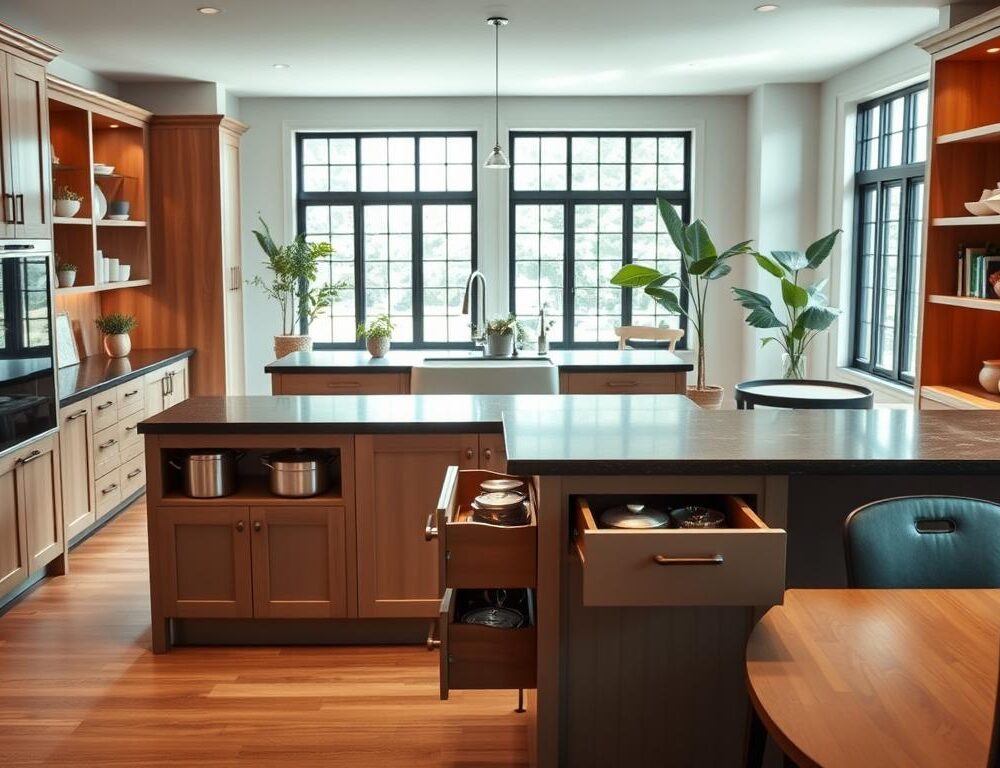 How can I maximize storage and functionality in my kitchen remodel