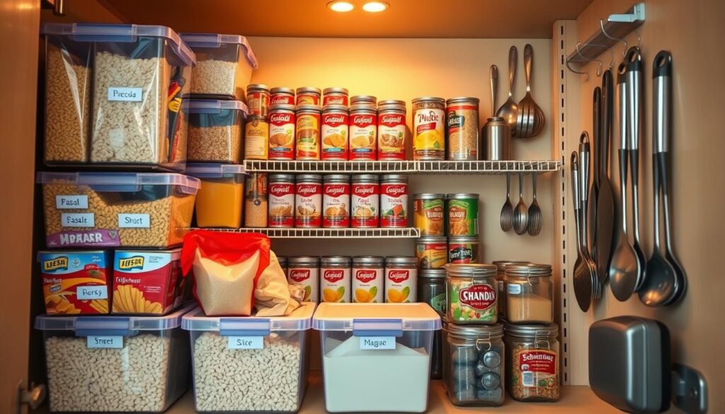 How can I maximize storage in my kitchen pantry cabinet