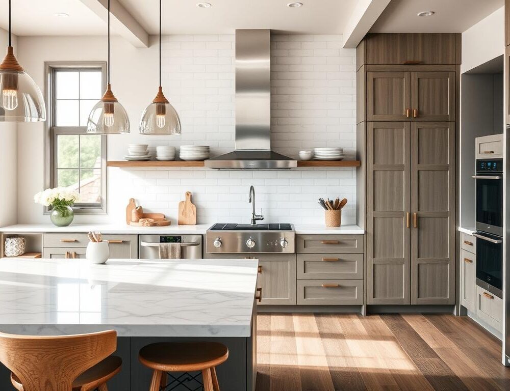 What are the latest trends in kitchen design