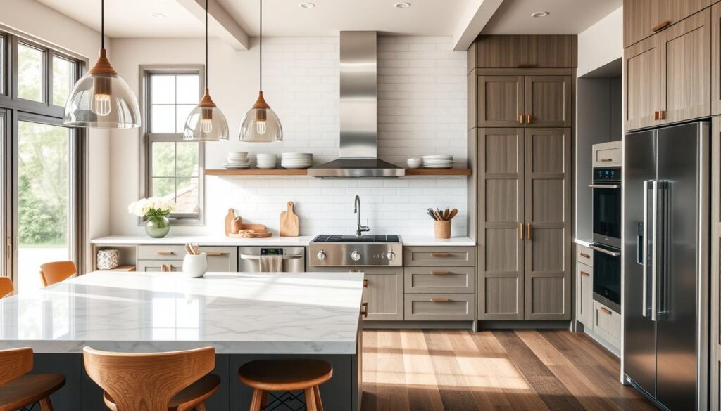 What are the latest trends in kitchen design